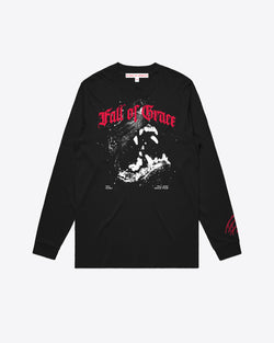 FALL OF GRACE BLACK LONG SLEEVE TEE